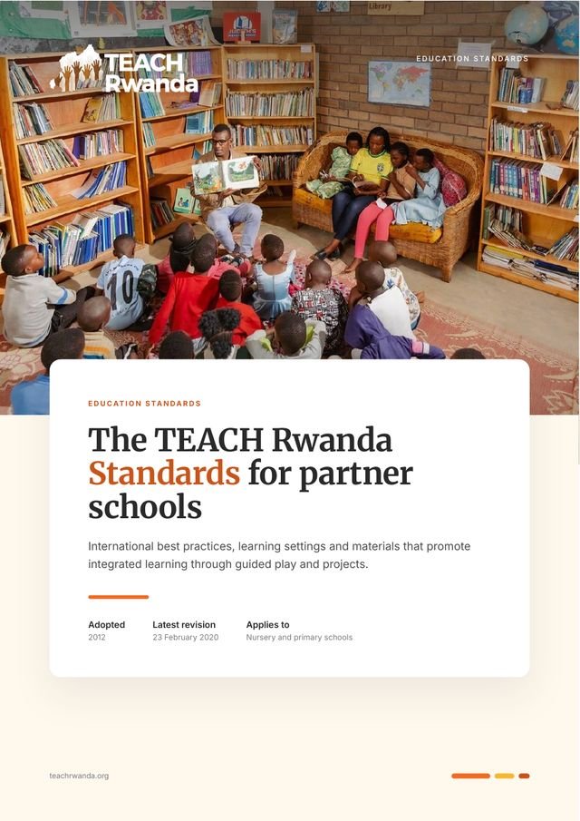 Cover of the TEACH Rwanda Education Standards