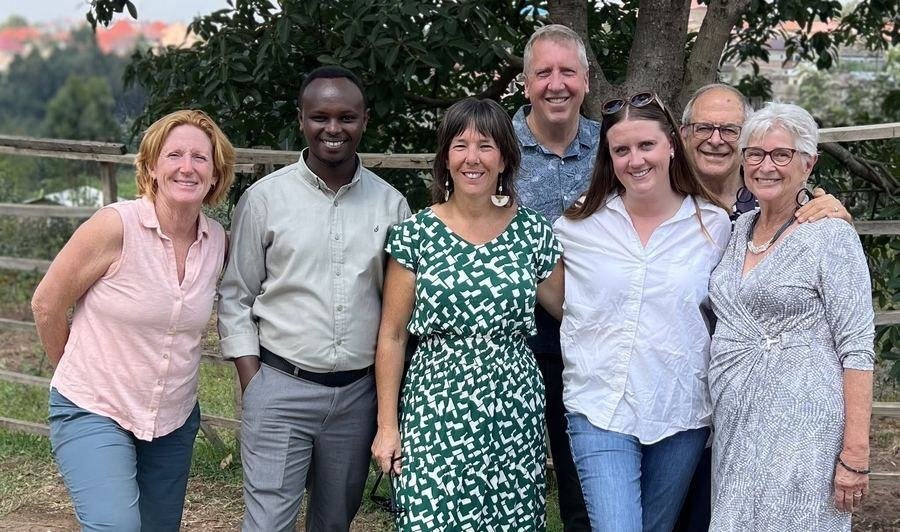 USA Board Members visiting the team in Rwanda